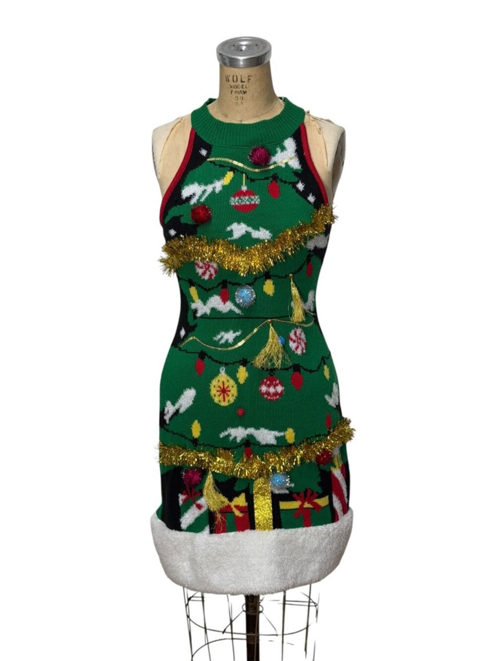 Christmas dress Ugly Tacky XMAS dress Size S - Picture 1 of 6